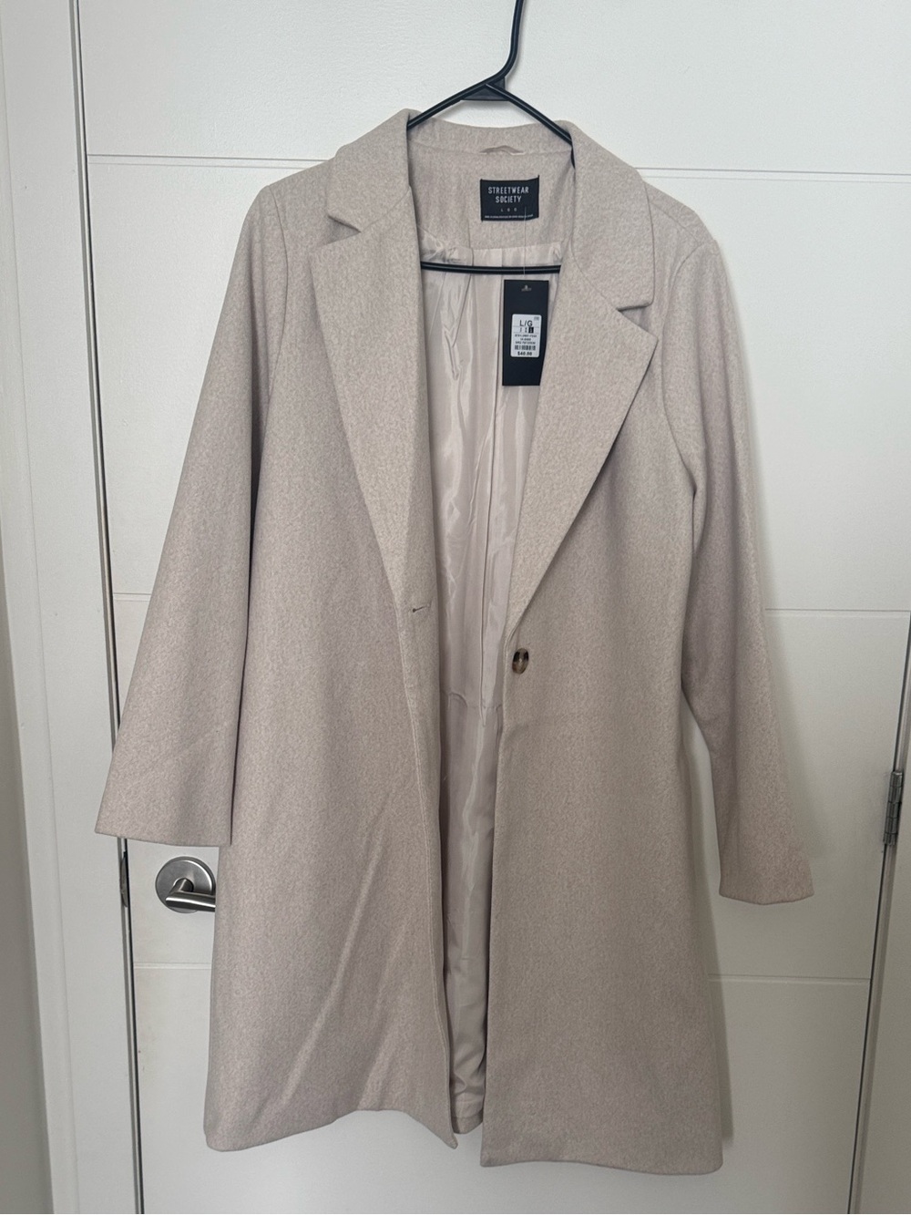Streetwear Society Beige Trench Coat